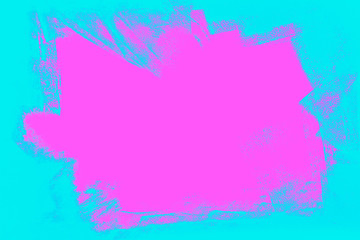 Pink and blue hand painted background texture with grunge brush strokes