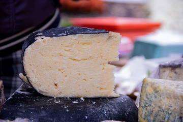 Chopped cheese on the background street food fastival