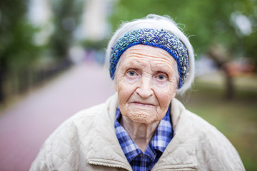 Portrait of senior woman looking at camera