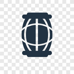 Big Barrel vector icon isolated on transparent background, Big Barrel transparency logo design