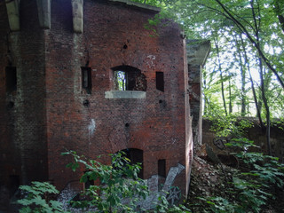 Old ruins in from war Lvov, Ukraine