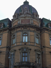 Fototapeta premium Historical old building in Lvov, Ukraine