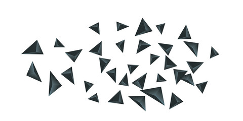 Triangular background. Abstract composition of 3d triangles. © niko180180