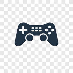 Game Controller Cross vector icon isolated on transparent background, Game Controller Cross transparency logo design © TOPVECTORSTOCK