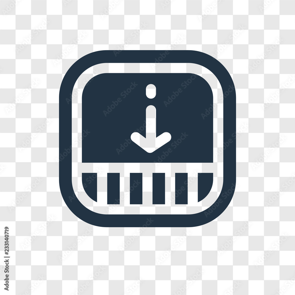 Poster drag vector icon isolated on transparent background, drag transparency logo design