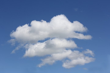 Naklejka na ściany i meble Cloud Shapes on beautiful blue sky, abstract clouds with blue sky