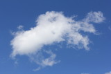 Cloud Shapes on beautiful blue sky, abstract clouds with blue sky