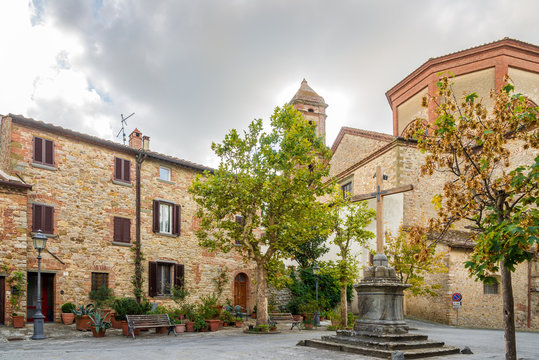 At the Place of San Francesco in Lucignano - Tuscany,Italy
