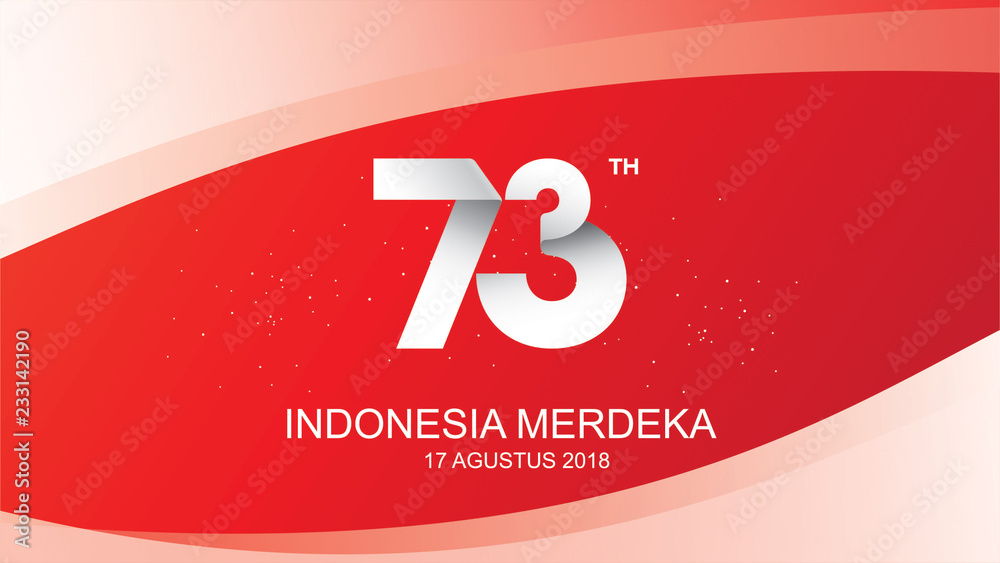 Wall mural indonesia independence day