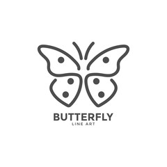 Butterfly graphic design template vector illustration
