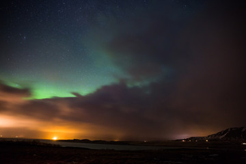 Fototapeta na wymiar Polarlicht über Island