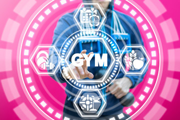 GYM - sports concept.