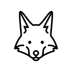 Fox logo illustration vector art, Creative Wild Animal in circle Logotype concept icon.