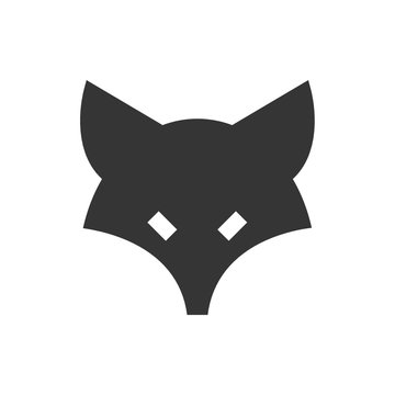 Fox logo illustration vector art, Creative Wild Animal in circle Logotype concept icon.