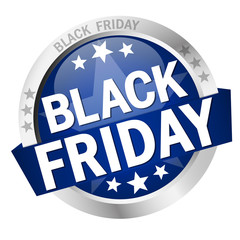 Button with Banner Black Friday