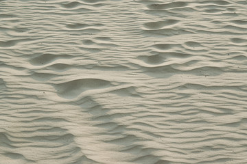 River building sand patterns from the wind, natural background. Shallow depth of focus in the center.
