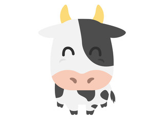 ホルスタインのキャラクターのイラスト