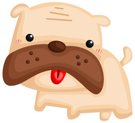 a vector of a cute and adorable dog
