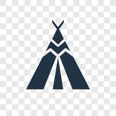 Tipi vector icon isolated on transparent background, Tipi transparency logo design © TOPVECTORSTOCK