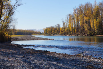 Beautiful view in autumn,Chuysky tract,Altai, Russia