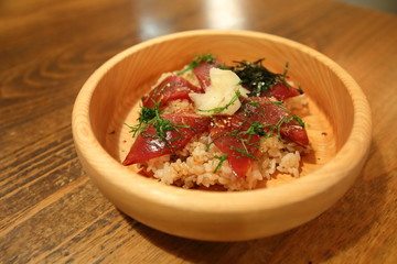 Japanese traditional rice bowl food Tekonesushi Ise Japan