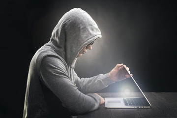 programmer in the hood and