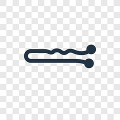 Hair clip tool vector icon isolated on transparent background, Hair clip tool transparency logo design