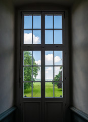 The window in convent Corvey Hoexter, Germany