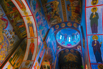 Fototapeta na wymiar Interior of The Blue Monastery in Tbilisi, Georgia