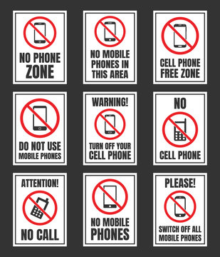 no cell phone sign, mobile phone prohibited