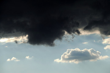 Fototapeta na wymiar storm clouds in the sky,
