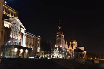 Fototapeta na wymiar Wały Chrobrego w Szczecinie