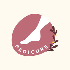 Manicure and pedicure salon logo