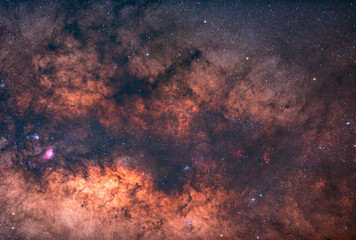 Dark nebula in the Milky Way center