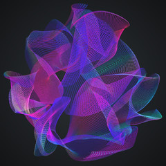Calabi-Yau manifold. Structure of extra dimensions of space in S - obrazy, fototapety, plakaty