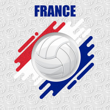 Volleyball France background