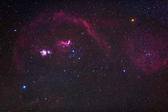 The Barnard's Loop in Orion constellation