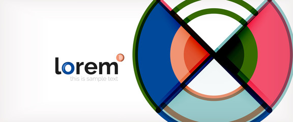 Fototapeta premium Vector abstract colorful circles background