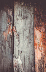 Old wooden background, rustic pine planks floor. Scratched light colored wood board texture backdrop, house surface.