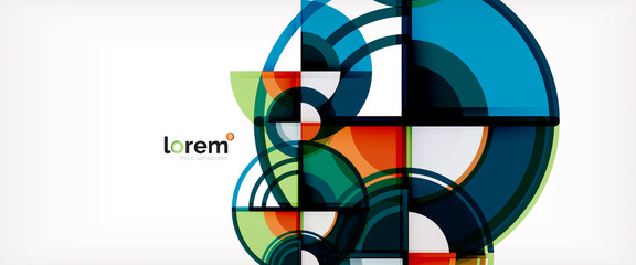 Obraz premium Vector abstract colorful circles background