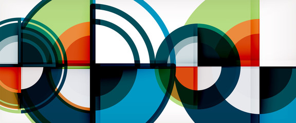 Obraz na płótnie Canvas Vector abstract colorful circles background