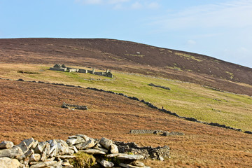 A derelict hill croft on Bressay, Shetland, Scotland, UK. © tonymills