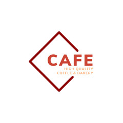 Cafe high quality coffee logo