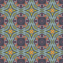 ethnic seamless pattern design surface geometric tile wallpaper