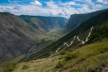 Fototapeta premium Mountain landscape, Republic of Altai