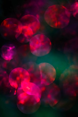 texture of red lights on the Christmas tree