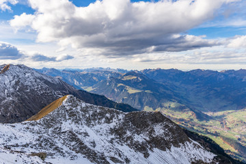 Fototapeta premium Blick auf die Schweizer Alpen – Berner Oberland, Schweiz