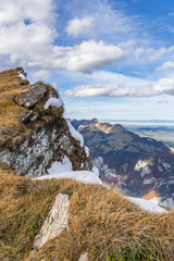 Blick auf die Schweizer Alpen – Berner Oberland, Schweiz