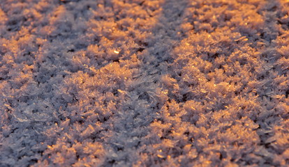 surface of the white fresh snow winter background for design