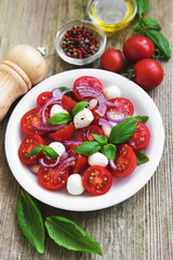 Italian caprese salad
